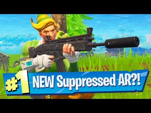 NEW Suppressed Assault Rifle Gameplay - Fortnite Battle Royale