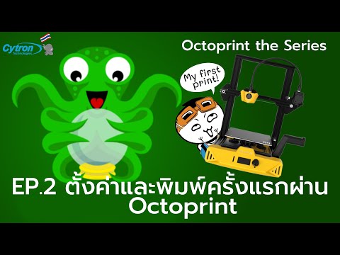 วีดีโอ: Octoprint ติดตั้งง่าย: 11 ขั้นตอน วีดีโอ: Octoprint ติดตั้งง่าย: 11 ขั้นตอน