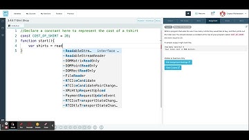 T-Shirt Shop | CodeHS