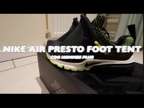 cdg homme plus x nike air presto foot tent