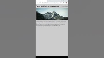 Como criar Tema Light/Dark só com HTML e CSS? (sem JAVASCRIPT) #shorts
