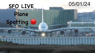 SFO Planes / Live Plane Spotting San Francisco Intl Airport ATC #live #livestream #airportlive #fyp