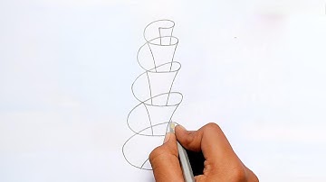 How to Draw 3D Spiral Shape Step by Step | Easy Optical Illusion Drawing Tutorial | Debanjan Arts