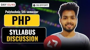Syllabus Discussion of PHP | PHP | Polytechnic 5th semester By Shubham Singh