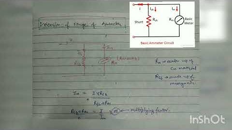Extension of Range of Ammeter