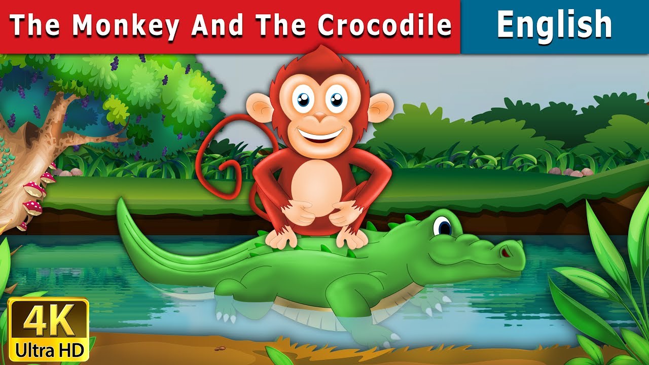 The Monkey and The Crocodile Story in English  Stories for Teenagers  EnglishFairyTales