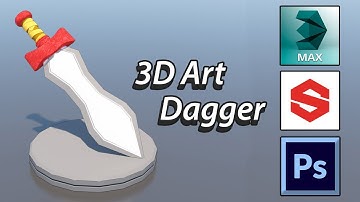 3D Speed Modeling - Dagger - 3ds Max/Substance Painter