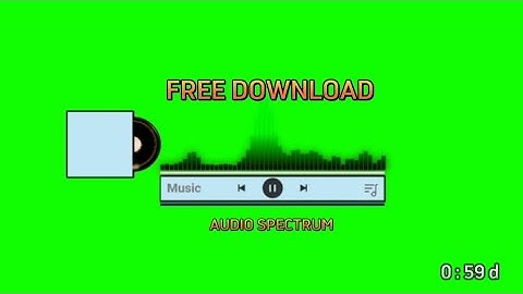 New Green Screen Audio Spectrum + Music (Free Download)