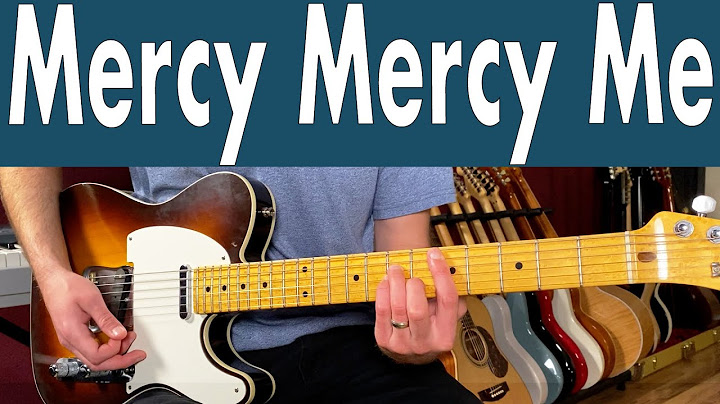 Mercy Mercy Me Guitar version - Guitar performance video thumbnail