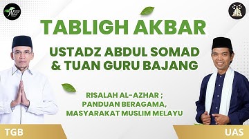 LIVE DIALOG ULAMA "USTADZ ABDUL SOMAD & TUAN GURU BAJANG"