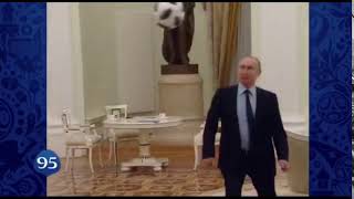 Watch This President Fifa Gianni Infantino And President Putin Playing Football For World Cup 2018