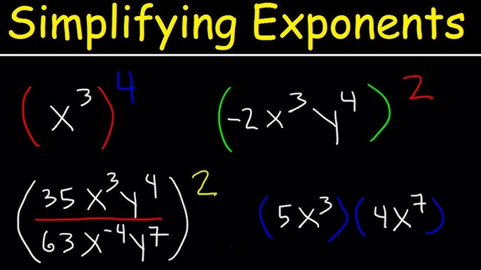 One (1) Exponent Rule — Definition & Examples - Expii