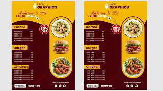 How to Design a Professional Restaurant Menu in CorelDRAW | Step-by-Step Tutorial screenshot 3
