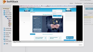 SwiftStack ( OpenStack ) Private DropBox Webex Demo