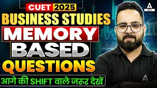 CUET 2025 Business Studies | Most Important Memory Based Questions | By Aman Sir