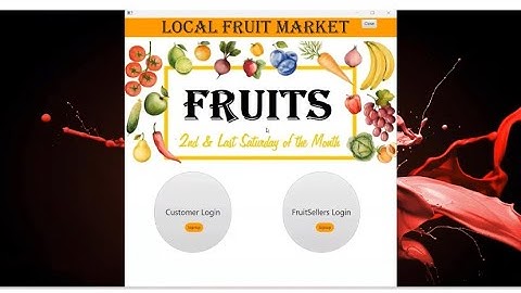 Fruit Market Project in Java