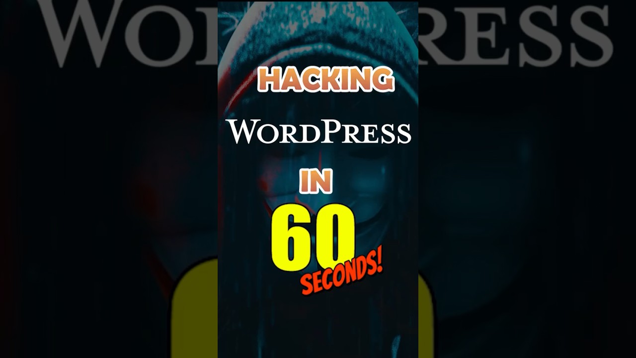 Wordpress website attack in 60sec #wordpress #ethicalhacking