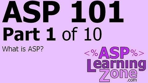 Active Server Pages Tutorial ASP 101 Part 01 of 10: What is ASP?