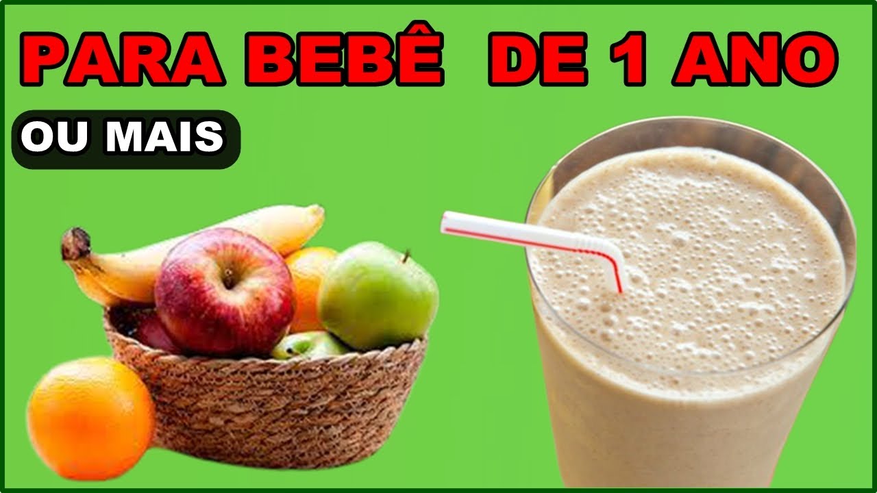 Como Fazer A MELHOR VITAMINA PARA BEBÊ em 2 minutos ( Para bebê de 1