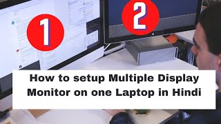 how to setup multiple monitors with one laptop #display #monitor