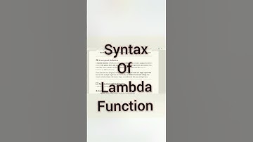 syntax of lambda functions #pythonprogramming #coding #python #pythonforbeginners #learnpython