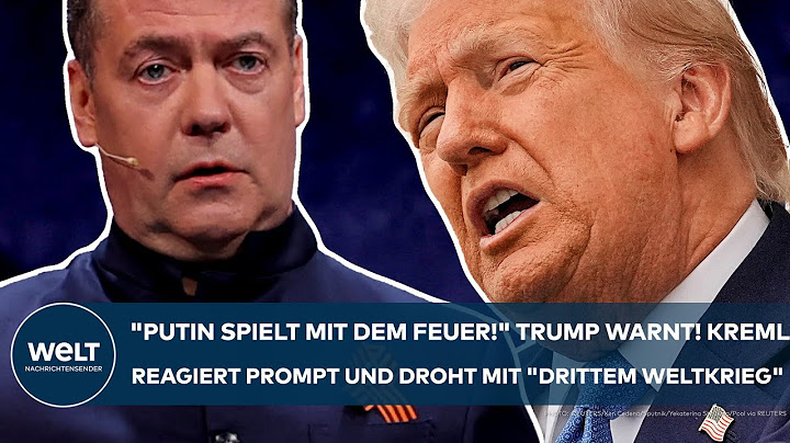 PUTINS KRIEG: "Er spielt mit dem Feuer!" Trump warnt! Kreml droht sofort mit "dem Dritten Weltkrieg"