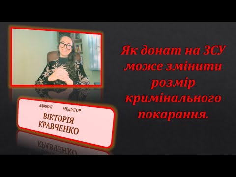 Видео: Задонатив на ЗСУ - зменшив покарання.