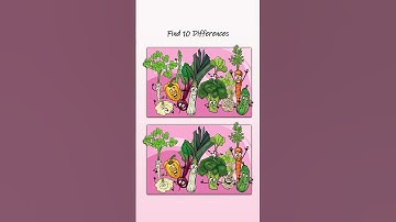 Find 10 Differences!!! Only For Genius!!! #shorts #shortvideo #game #puzzle #challenge