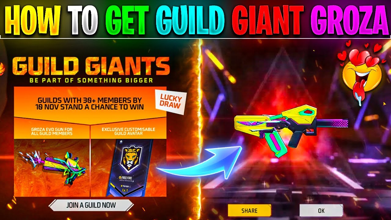 💥 Guildas Evouidas 💥 ‍ ‍‍ Com o novo - Garena Free Fire