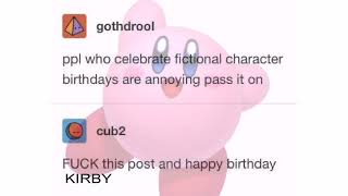 Today Is Kirby's Birthday! (P.s: Now I Celebrate This Birthday Every Year)