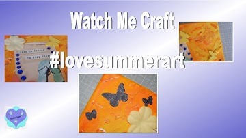 #Lovesummerart : Mixed Media Canvas "Flip Flops" - eng.