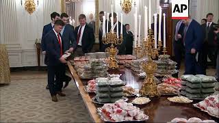 Trump honors Clemson with fast food feast