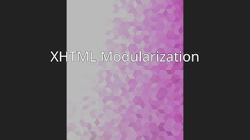 XHTML Modularization