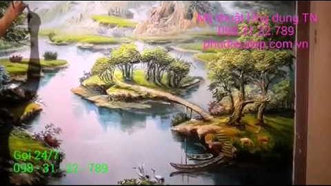 Tranh đắp xi măng (đắp tranh xi măng trực tiếp)