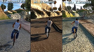Gta San Andreas  directx 2.0  Vs. IV Graphic Vs. V Graphic Comparison @eddaniss7117