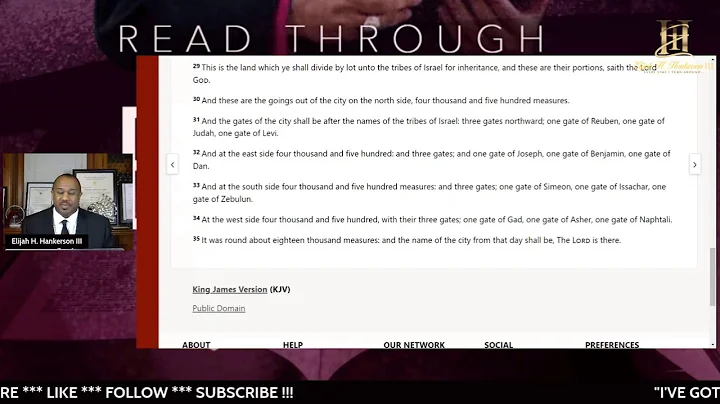 Read Thru The Bible w/Bishop Hankerson Day 183 (Ez...