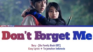 SUZY – DON’T FORGET ME LYRIC INDO TRANSLATE