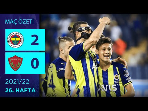 ÖZET: Fenerbahçe 2-0 Atakaş Hatayspor | 26. Hafta - 2021/22