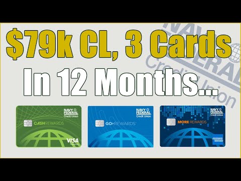 $79k In Credit,  Across 3 Cards in Just 12 Months!  NFCU Case Study! (Navy Federal Credit Union)