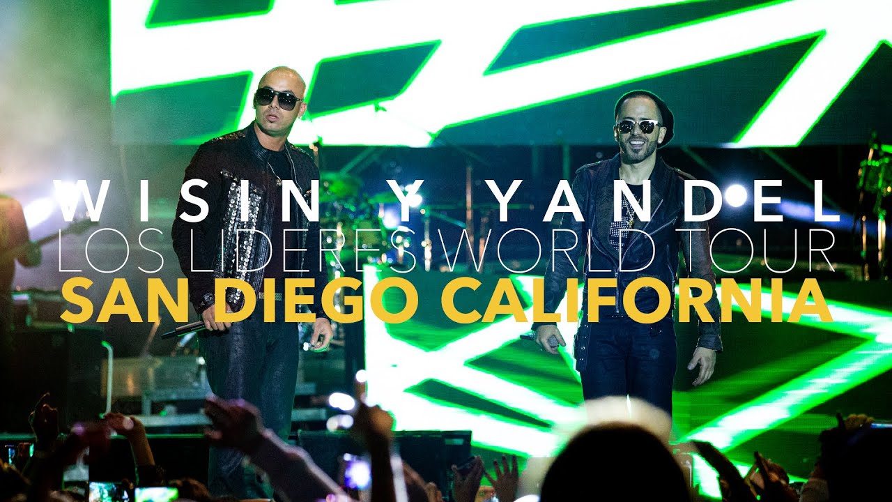 WISIN Y YANDEL LOS LIDERES WORLD TOUR SAN DIEGO CALIFORNIA 2013 - YouTube