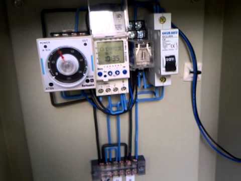 Rangkaian indicator jam kerja (Pengingat waktu) - YouTube 6 pole relay wiring diagram 