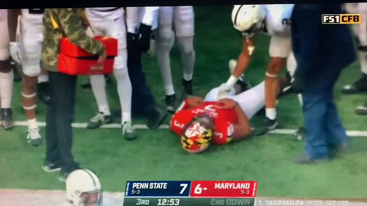 Taulia Tagovailoa Shoved by Rasheed Walker on Side...