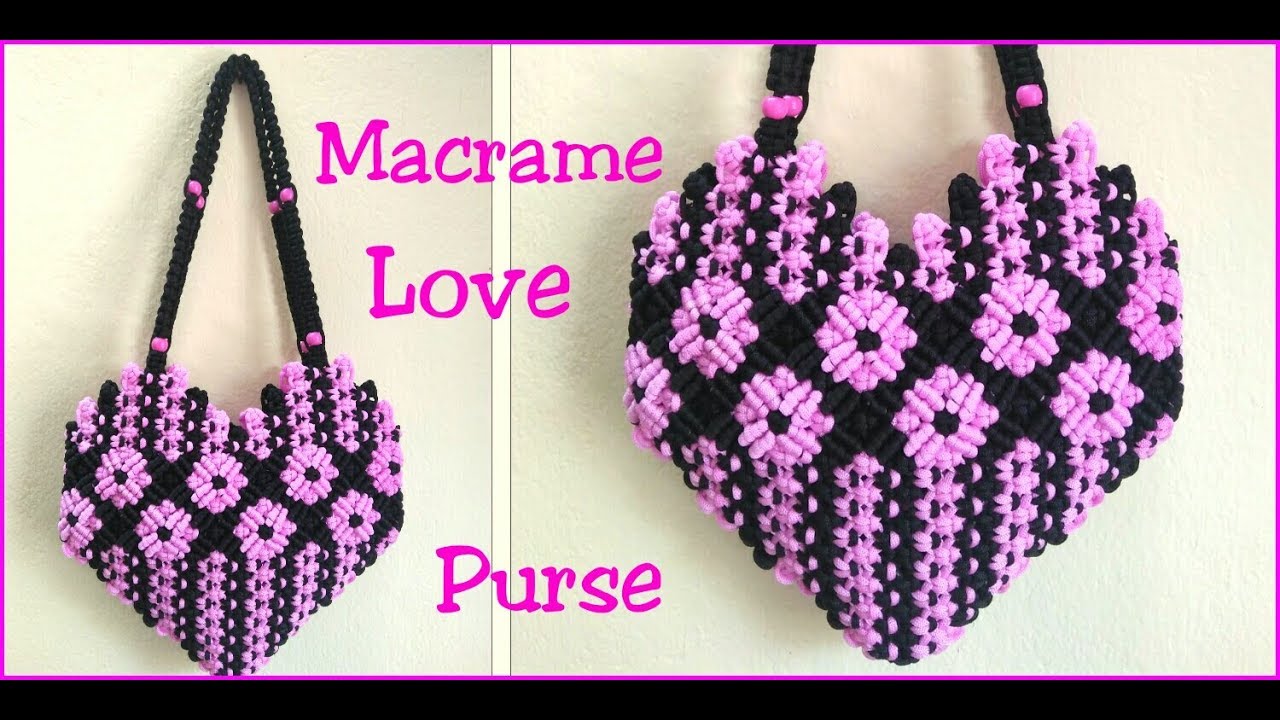 Handmade Macrame Cotton Sling bag with Chain by Kaahira - White