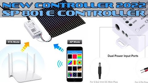 sp801e controller. pixel led lights controller unboxing from AliExpress