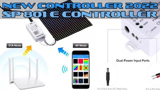 sp801e controller. pixel led lights controller unboxing from AliExpress