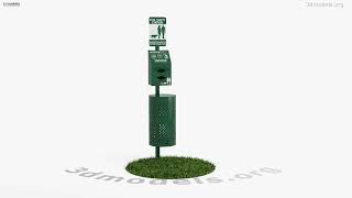 Dog Waste Station 3D model by 3DModels.org