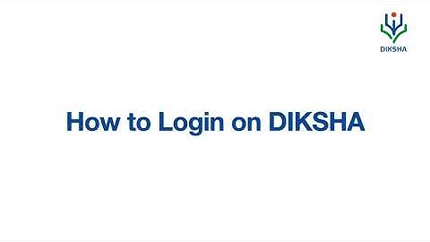 Login on DIKSHA