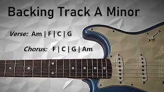 Rock Pop BACKING TRACK in Am | 95 BPM | Guitar Backing Track