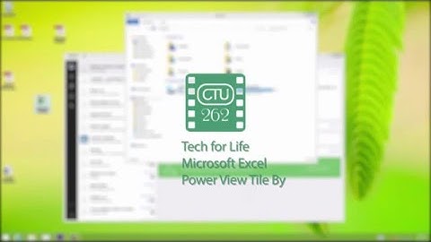 How to Filter Power View Items Using Tile By - Excel
