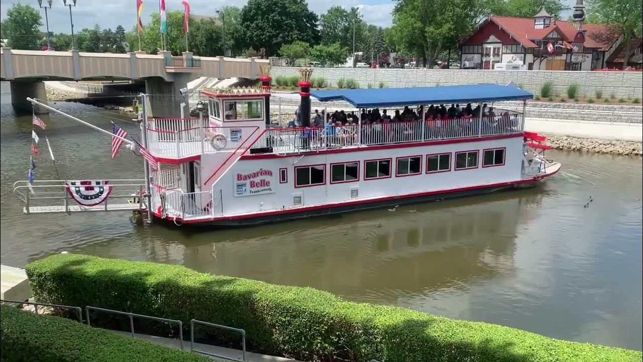 The paddle boat Bavarian Belle departing the dock in Frankenmuth Mi YouTube